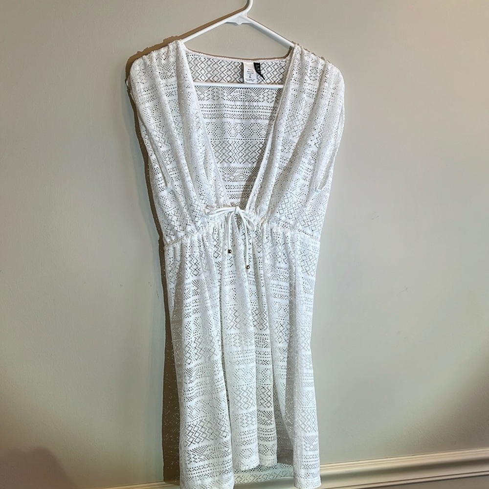 Green tag Lauren Ralph Lauren XL white lace swimsuit coverup